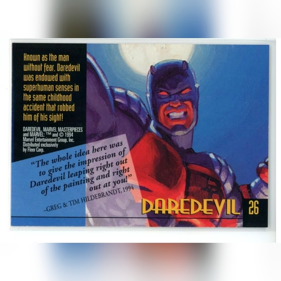 Daredevil Trading Card🦸 Marvel Universe 🔥 - Picture 2 of 2